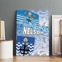 New Zealand Nelson Canvas Wall Art Nelson's Flag and Seal - Maori Art Tattoo LT03 - Polynesian Pride