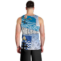 New Zealand Nelson Men Tank Top Nelson's Flag and Seal - Maori Art Tattoo LT03 - Polynesian Pride