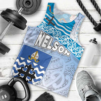 New Zealand Nelson Men Tank Top Nelson's Flag and Seal - Maori Art Tattoo LT03 - Polynesian Pride