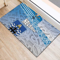 New Zealand Nelson Rubber Doormat Nelson's Flag and Seal - Maori Art Tattoo LT03 - Polynesian Pride