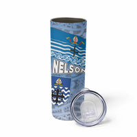 New Zealand Nelson Skinny Tumbler Nelson's Flag and Seal - Maori Art Tattoo LT03 - Polynesian Pride