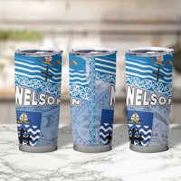 New Zealand Nelson Tumbler Cup Nelson's Flag and Seal - Maori Art Tattoo LT03 - Polynesian Pride