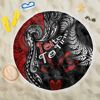 Aotearoa Toitu Te Tiriti Beach Blanket New Zealand Honour the Treaty - Te Tiriti Is Us LT03 One Size 150cm Red - Polynesian Pride
