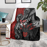 Aotearoa Toitu Te Tiriti Blanket New Zealand Honour the Treaty - Te Tiriti Is Us LT03 - Polynesian Pride