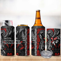 Aotearoa Toitu Te Tiriti 4 in 1 Can Cooler Tumbler New Zealand Honour the Treaty - Te Tiriti Is Us LT03 - Polynesian Pride