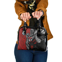 Aotearoa Toitu Te Tiriti Shoulder Handbag New Zealand Honour the Treaty - Te Tiriti Is Us LT03 One Size Red - Polynesian Pride