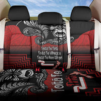 Aotearoa Toitu Te Tiriti Back Car Seat Cover New Zealand Honour the Treaty - Fight Together LT03 One Size Red - Polynesian Pride
