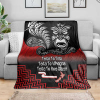 Aotearoa Toitu Te Tiriti Blanket New Zealand Honour the Treaty - Fight Together LT03 - Polynesian Pride