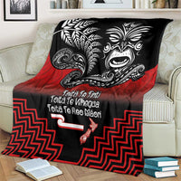 Aotearoa Toitu Te Tiriti Blanket New Zealand Honour the Treaty - Fight Together LT03 - Polynesian Pride