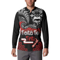Aotearoa Toitu Te Tiriti Button Sweatshirt New Zealand Honour the Treaty - Fight Together LT03 - Polynesian Pride
