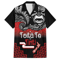 Aotearoa Toitu Te Tiriti Hawaiian Shirt New Zealand Honour the Treaty - Fight Together LT03 Red - Polynesian Pride