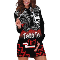 Aotearoa Toitu Te Tiriti Hoodie Dress New Zealand Honour the Treaty - Fight Together LT03 Red - Polynesian Pride