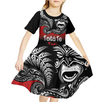 Aotearoa Toitu Te Tiriti Kid Short Sleeve Dress New Zealand Honour the Treaty - Fight Together LT03 - Polynesian Pride