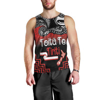 Aotearoa Toitu Te Tiriti Men Tank Top New Zealand Honour the Treaty - Fight Together LT03 - Polynesian Pride
