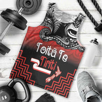Aotearoa Toitu Te Tiriti Men Tank Top New Zealand Honour the Treaty - Fight Together LT03 - Polynesian Pride