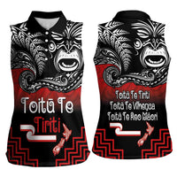 Aotearoa Toitu Te Tiriti Women Sleeveless Polo Shirt New Zealand Honour the Treaty - Fight Together LT03 - Polynesian Pride