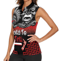 Aotearoa Toitu Te Tiriti Women Sleeveless Polo Shirt New Zealand Honour the Treaty - Fight Together LT03 - Polynesian Pride