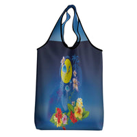 Palau Jellyfish Grocery Bag Ocean Heritage Tropical Plants - Polynesian Pride