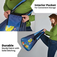 Palau Jellyfish Grocery Bag Ocean Heritage Tropical Plants - Polynesian Pride