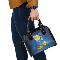 Palau Jellyfish Shoulder Handbag Ocean Heritage Tropical Plants - Polynesian Pride
