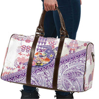 Hawaiian and Japanese Culture Together Travel Bag Tropical Honu with Japanese Elements Purple Color LT03 - Polynesian Pride