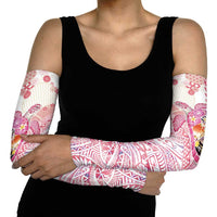 Hawaiian and Japanese Culture Together Arm Sleeves Tropical Honu with Japanese Elements Pink Color LT03 - Polynesian Pride