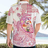 Hawaiian and Japanese Culture Together Hawaiian Shirt Tropical Honu with Japanese Elements Pink Color LT03 - Polynesian Pride