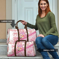 Hawaiian and Japanese Culture Together Travel Bag Tropical Honu with Japanese Elements Pink Color LT03 - Polynesian Pride