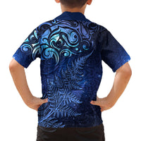 New Zealand Matariki Hawaiian Shirt Maori Pattern and Silver Fern