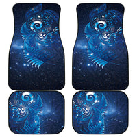 Aotearoa New Zealand New Year Car Mats Tribal Koru Tattoo Blue Galaxy Maori Silver Fern LT03 - Polynesian Pride