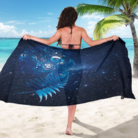 Aotearoa New Zealand New Year Sarong Tribal Koru Tattoo Blue Galaxy Maori Silver Fern LT03 - Polynesian Pride