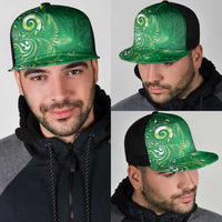 Aotearoa New Zealand New Year Mesh Trucker Cap Tribal Koru Tattoo Green Galaxy Maori Silver Fern LT03 - Polynesian Pride