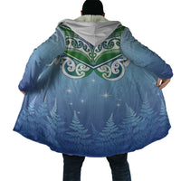 Aotearoa New Zealand New Year Cloak Maori Motifs with Silver Fern and Matariki Stars LT03 - Polynesian Pride