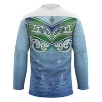 Aotearoa New Zealand New Year Hockey Jersey Maori Motifs with Silver Fern and Matariki Stars LT03 - Polynesian Pride