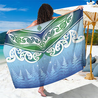 Aotearoa New Zealand New Year Sarong Maori Motifs with Silver Fern and Matariki Stars LT03 One Size 44 x 66 inches Multicolor - Polynesian Pride