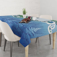 Aotearoa New Zealand New Year Tablecloth Maori Motifs with Silver Fern and Matariki Stars LT03 - Polynesian Pride
