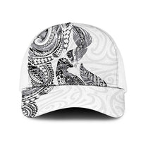 Aotearoa Moko Tribal Tattoo Mesh Trucker Cap New Zealand Maori Penguin and Fantail White Color LT03 One Size White White - Polynesian Pride