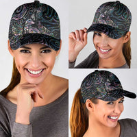 Aotearoa Moko Tribal Tattoo Classic Cap New Zealand Maori Penguin and Fantail Paua Shell Style LT03 - Polynesian Pride