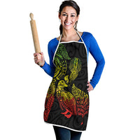 Aotearoa Moko Tribal Tattoo Apron New Zealand Maori Penguin and Fantail Reggae Style LT03 - Polynesian Pride