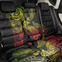 Aotearoa Moko Tribal Tattoo Back Car Seat Cover New Zealand Maori Penguin and Fantail Reggae Style LT03 - Polynesian Pride