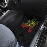 Aotearoa Moko Tribal Tattoo Car Mats New Zealand Maori Penguin and Fantail Reggae Style LT03 - Polynesian Pride