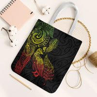 Aotearoa Moko Tribal Tattoo Tote Bag New Zealand Maori Penguin and Fantail Reggae Style LT03 White Strap One Size Multicolor - Polynesian Pride