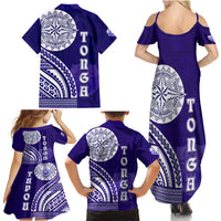 Tupou College Toloa Family Matching Summer Maxi Dress and Hawaiian Shirt Ngatu and Polynesian Pattern LT03 - Polynesian Pride