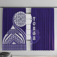 Tupou College Toloa Window Curtain Ngatu and Polynesian Pattern