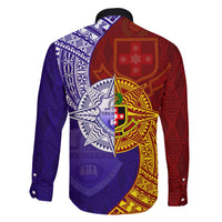 Kolisi Tonga Atele and Tupou College Toloa Family Matching Puletasi and Hawaiian Shirt Ngatu and Polynesian Spiral Pattern LT03 - Polynesian Pride