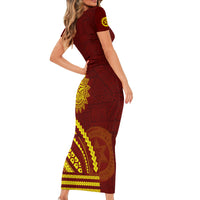 Tonga High School Family Matching Short Sleeve Bodycon Dress and Hawaiian Shirt Ngatu and Polynesian Pattern LT03 - Polynesian Pride