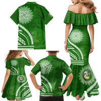 Liahona High School Family Matching Mermaid Dress and Hawaiian Shirt Ngatu and Polynesian Pattern LT03 - Polynesian Pride