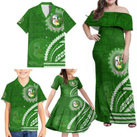 Liahona High School Family Matching Off Shoulder Maxi Dress and Hawaiian Shirt Ngatu and Polynesian Pattern LT03 - Polynesian Pride