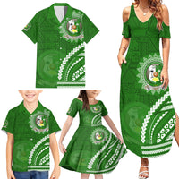 Liahona High School Family Matching Summer Maxi Dress and Hawaiian Shirt Ngatu and Polynesian Pattern LT03 - Polynesian Pride