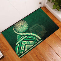 Saineha High School Rubber Doormat Ngatu and Polynesian Pattern